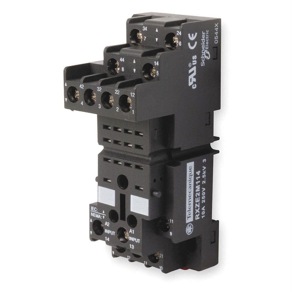 RXZE2M114 Schneider Electric RXZ Relay Socket for use with RXZ Series
