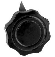 Ohmite 41.3mm Black Pointer Knob for 6.35mm Shaft, 5109AE