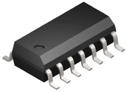 onsemi MC14001BDR2G, Quad 2-Input NOR Logic Gate, 14-Pin SOIC