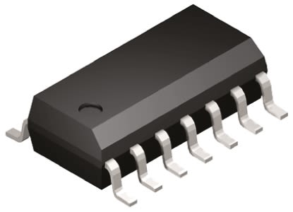 MCP609-I/SL Microchip, Precision, Op Amp, RRO, 155kHz 1 kHz, 14-Pin SOIC