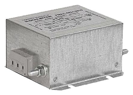 Filtr RFI, řada: FMAC, 480 V AC, 60Hz, Montáž na rám, Šroub, 36A, 8,6 mA, Schurter, Single Stage, 3.32mΩ, IEC 60068-1,