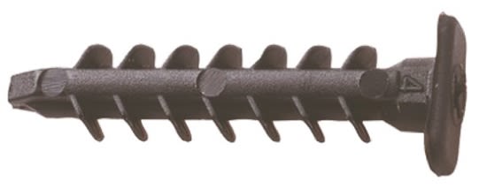Legrand Black Nylon Wall Plug, 10mm fixing hole diameter