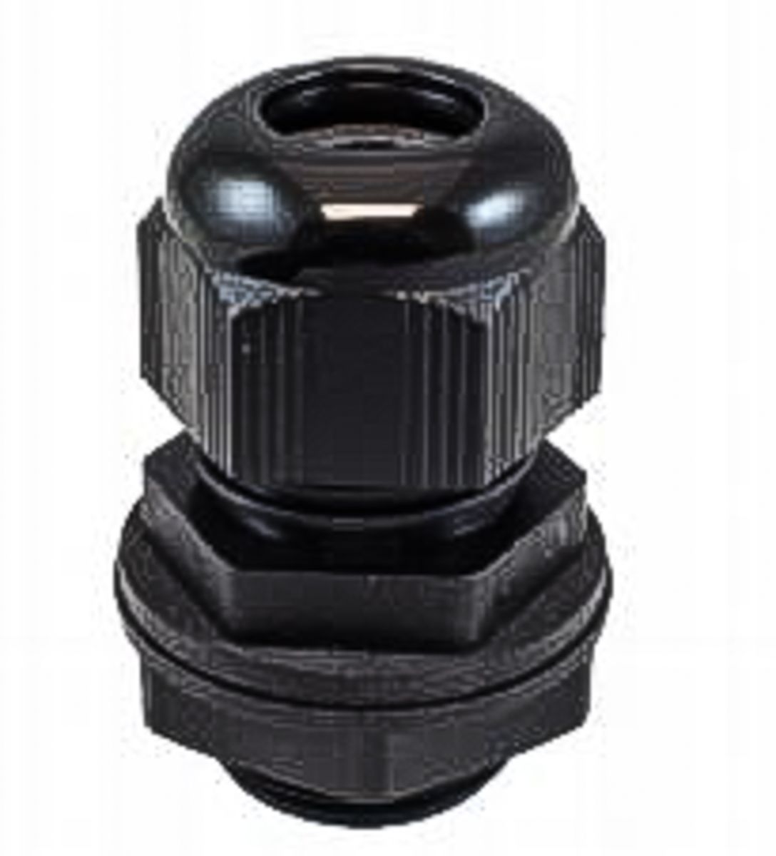 Alpha Wire FIT Series Black PA 6 Cable Gland, NPT 3/4in Thread, 13mm Min, 18mm Max, IP66, IP68