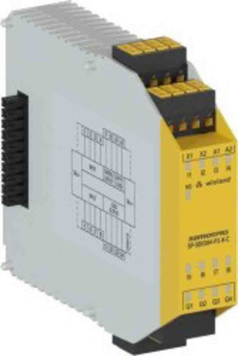 Wieland PLC digitális i/O-modul SP-SDIO84-P1-K bemeneti/kimeneti modul, 8 bemenet, 4 kimenet, 24 V DC