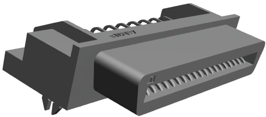 TE Connectivity SCSI-Steckverbinder 40-polig Female Rechtwinklig, Durchsteckmontage, 2.54mm, Serie Löten