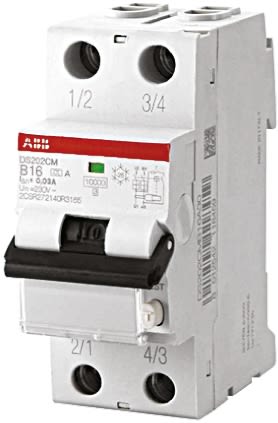 ABB Type C RCBO - 2P, 32A Current Rating, DS202C Series