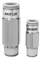 SMC AKH Non Return Valve, 8mm Tube Inlet, R 1/8 Male Outlet, -100 kPa → 1 MPa