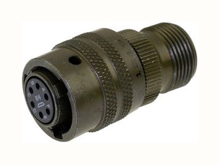 Amphenol, PT 6 Way Cable Mount MIL Spec Circular Connector Plug, Socket Contacts,Shell Size 10, Bayonet, MIL-DTL-26482