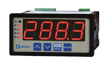 Simex SUR-94-1J21-1-4-001 , LED Digital Panel Multi-Function Meter, 43mm x 90.5mm