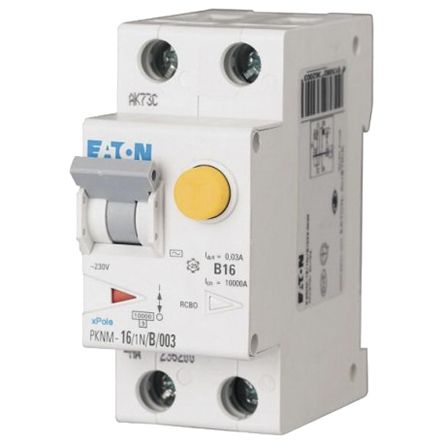 236012 PKNM-6/1N/B/003-A-MW | Eaton RCD, 6A, 2 Pole, 30mA, Type B | RS