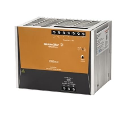 Weidmuller PRO ECO DIN Rail Power Supply 320 → 575V ac Input, 24V dc Output, 40A 960W