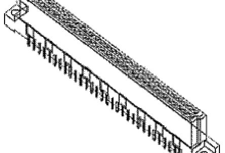 Molex Female , Serie 85040 DIN 41612-Steckverbinder, 2.54mm, 64-polig, 2-reihig, a1/a32 (A), b1/b32 (B), Vertikal, A1