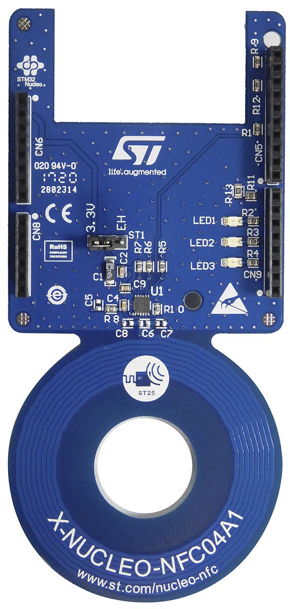 STMicroelectronics Dynamic NFC/RFID tag IC expansion board, Arduino Compatible Board