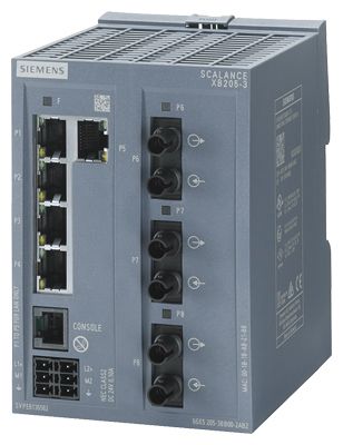 Siemens DIN Rail Mount Ethernet Switch, 5 RJ45 port, 24V dc, 10 Mbit/s, 100 Mbit/s Transmission Speed