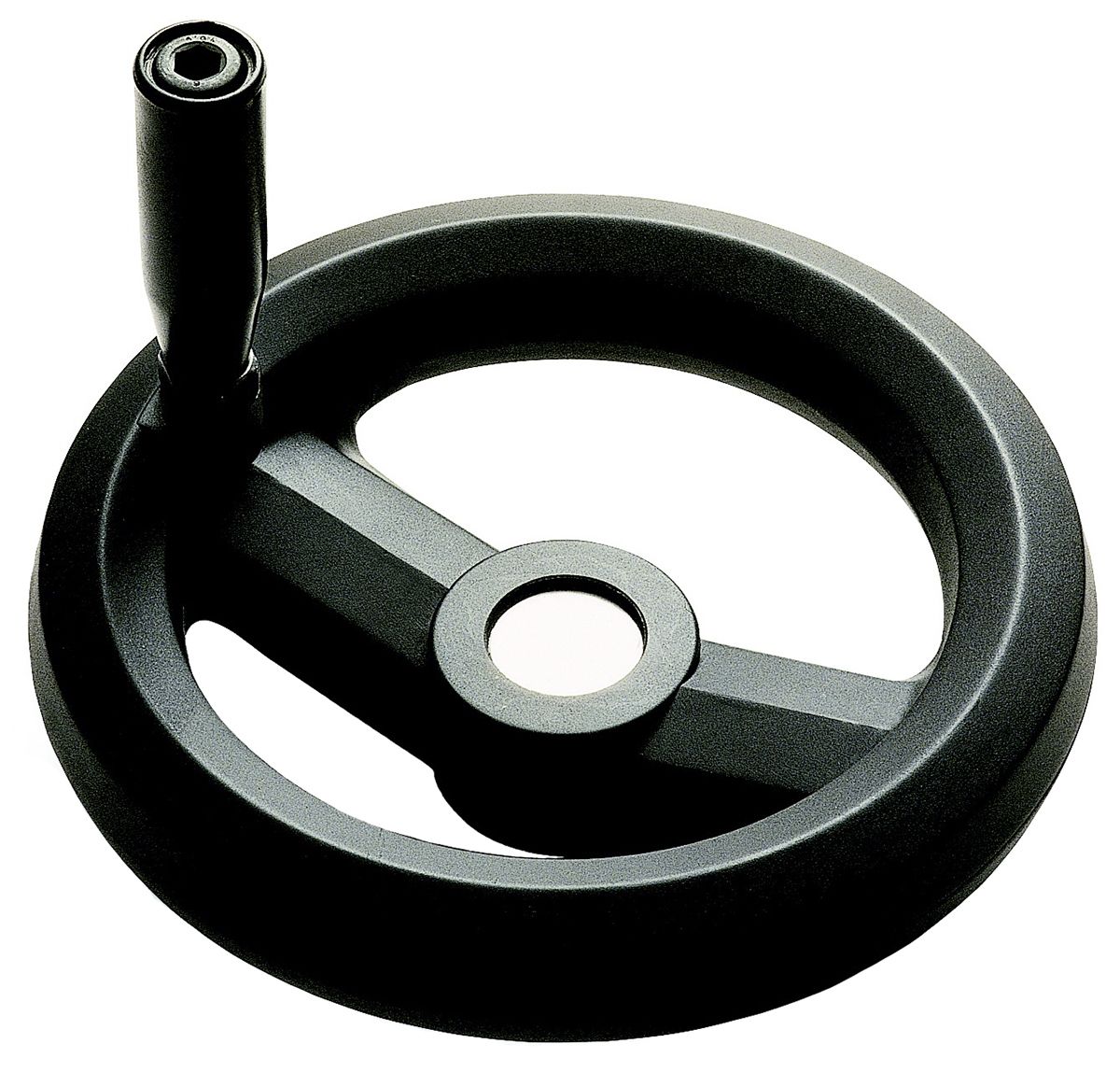 RS PRO Black Glass-Fibre Reinforced Technopolymer Hand Wheel, 160mm diameter