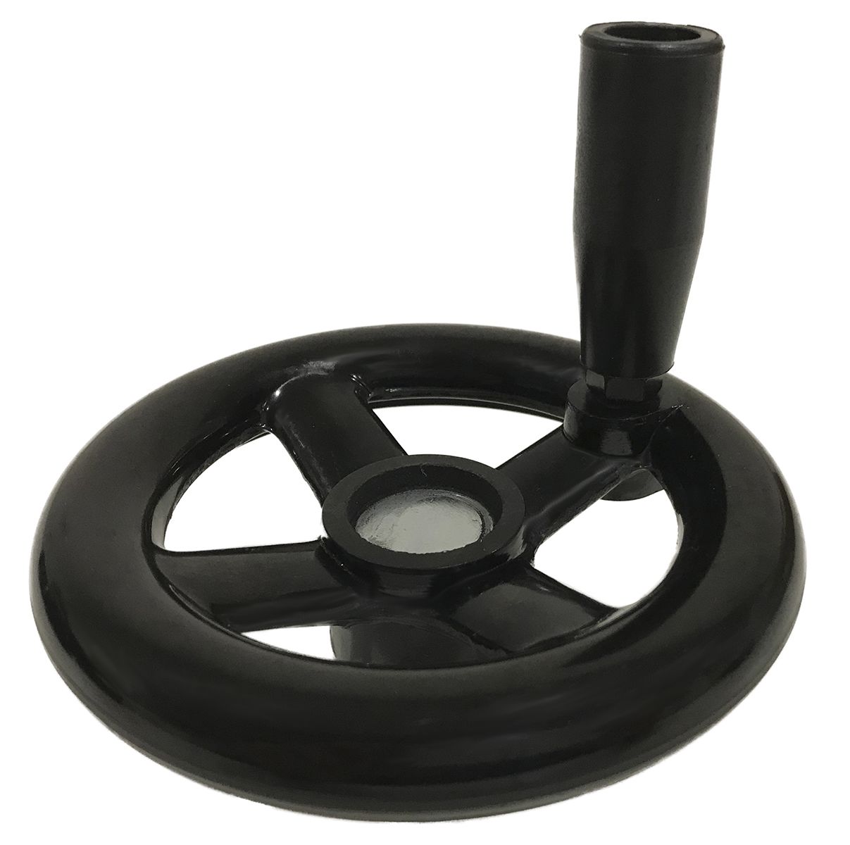 RS PRO Black Phenoplast, Vegetal Fibre Reinforced Hand Wheel, 250mm diameter