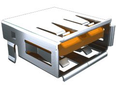 USBR-B-S-F-O-TH | Samtec Right Angle, Through Hole, Socket Type B 2.0 ...