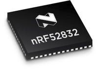 Nordic Semiconductor nRF52832-QFAA-T, 32-bit ARM Cortex M4, Bluetooth Smart Bluetooth System On Chip SOC 48-Pin QFN