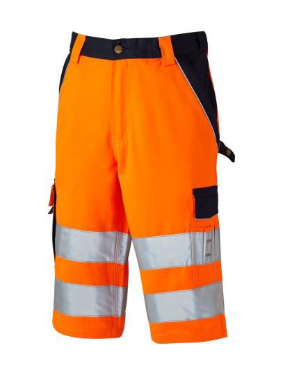 Dickies SA30065 Orange/Navy Men Hi Vis Shorts, 84 → 88cm