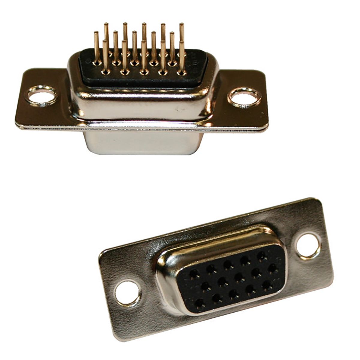 Norcomp 44 Way Through Hole D-sub Connector Socket, 2.29mm Pitch, with 4-40 Spacer/Board Lock