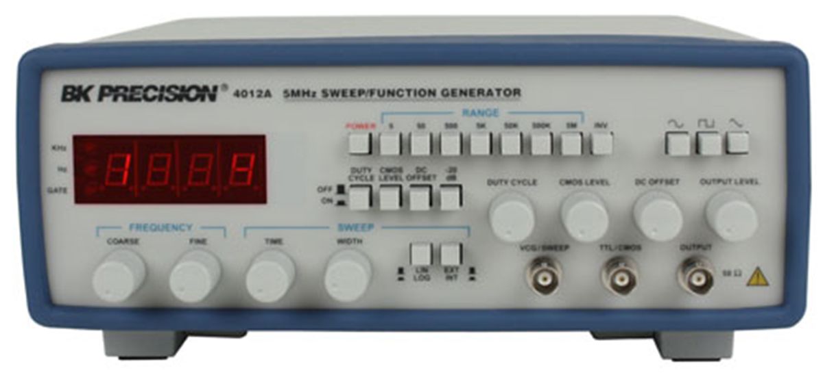 BK Precision 4012A Function Generator, 0.5Hz Min, 5MHz Max, Variable Sweep