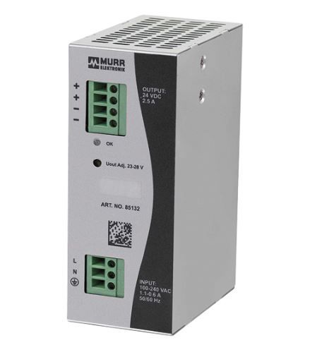 Murrelektronik Limited Eco-Rail Switch Mode DIN Rail Power Supply 90 → 264V ac Input, 24V dc Output, 2.5A 480W