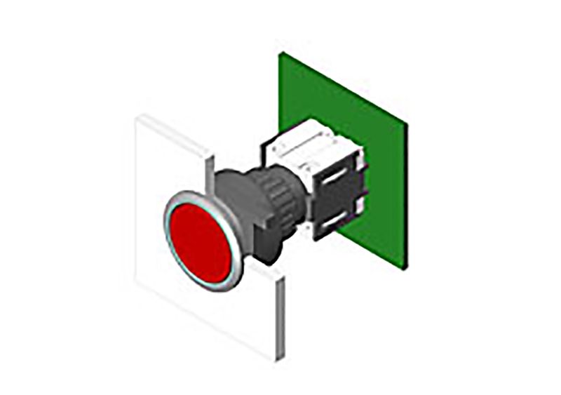 71612.0 EAO Illuminated Push Button Switch for Use with Series 71