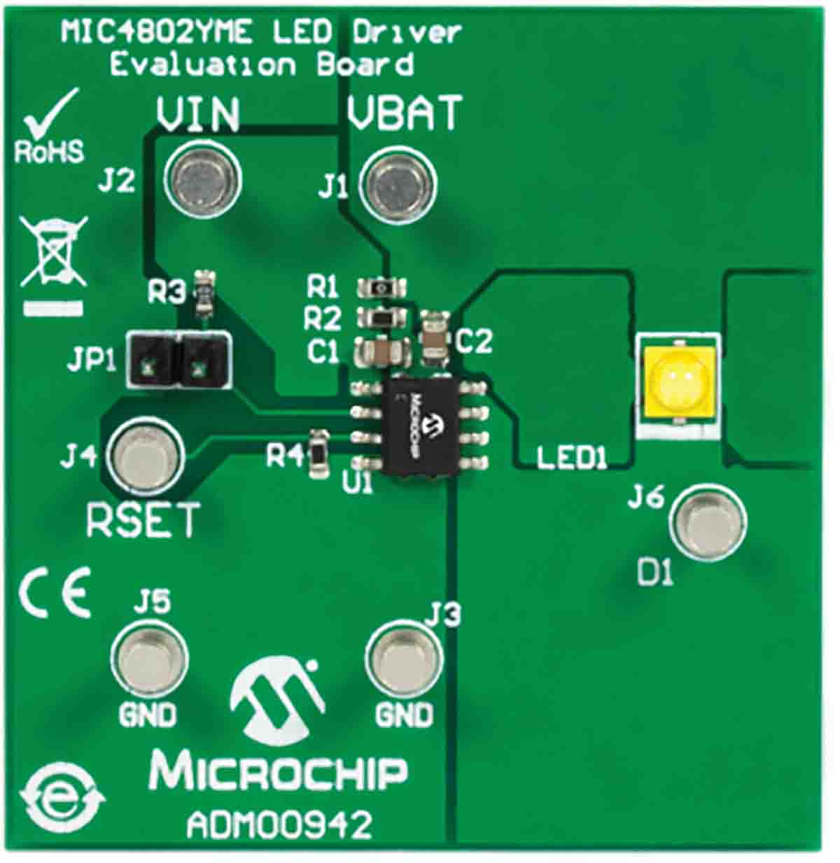 Microchip Evalueringskort LED-driver evalueringssæt ADM00942
