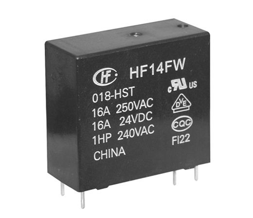 Hongfa Europe GMBH PCB Mount Power Relay, 5V dc Coil, 20A Switching Current, SPNO