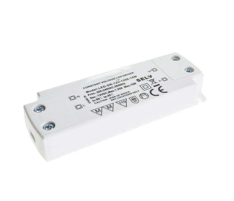 RS PRO Constant Voltage LED Driver, 12V Output, 15W Output, 1.25A Output