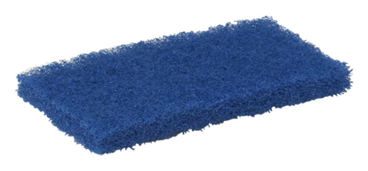 Vikan Blue Scourer 245mm x 115mm x 25mm, for Industrial Cleaning Use