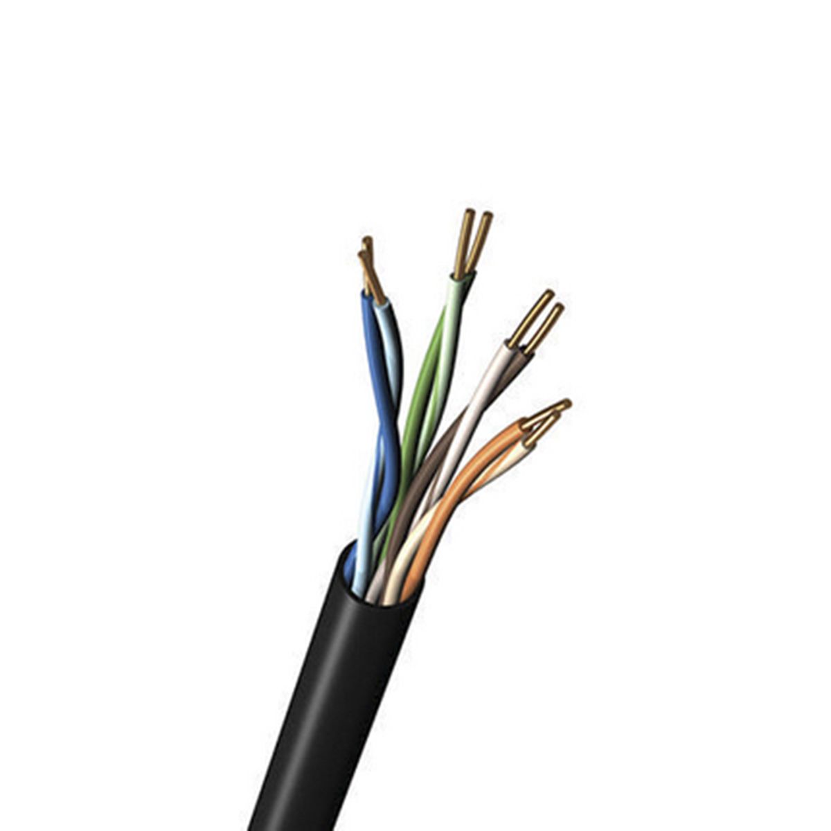 Belden DataTuff Ethernetkabel Cat.5e, 305m, Schwarz Verlegekabel U/UTP, Aussen ø 5.84mm, PVC