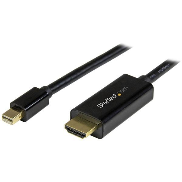 StarTech.com Adapter 4K x 2K, Ausgänge:1, In:Mini-DisplayPort, Out:HDMI, 1000mm Kabel