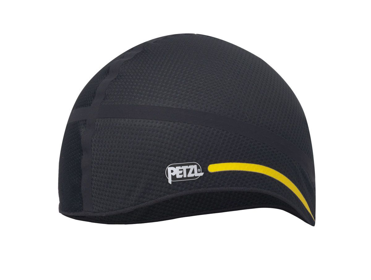Petzl Black/Yellow Polyester Skull Cap