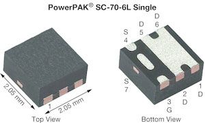 P-Channel MOSFET, 10 A, 40 V, 6-Pin SC-70 Vishay Siliconix SQA405EJ-T1_GE3