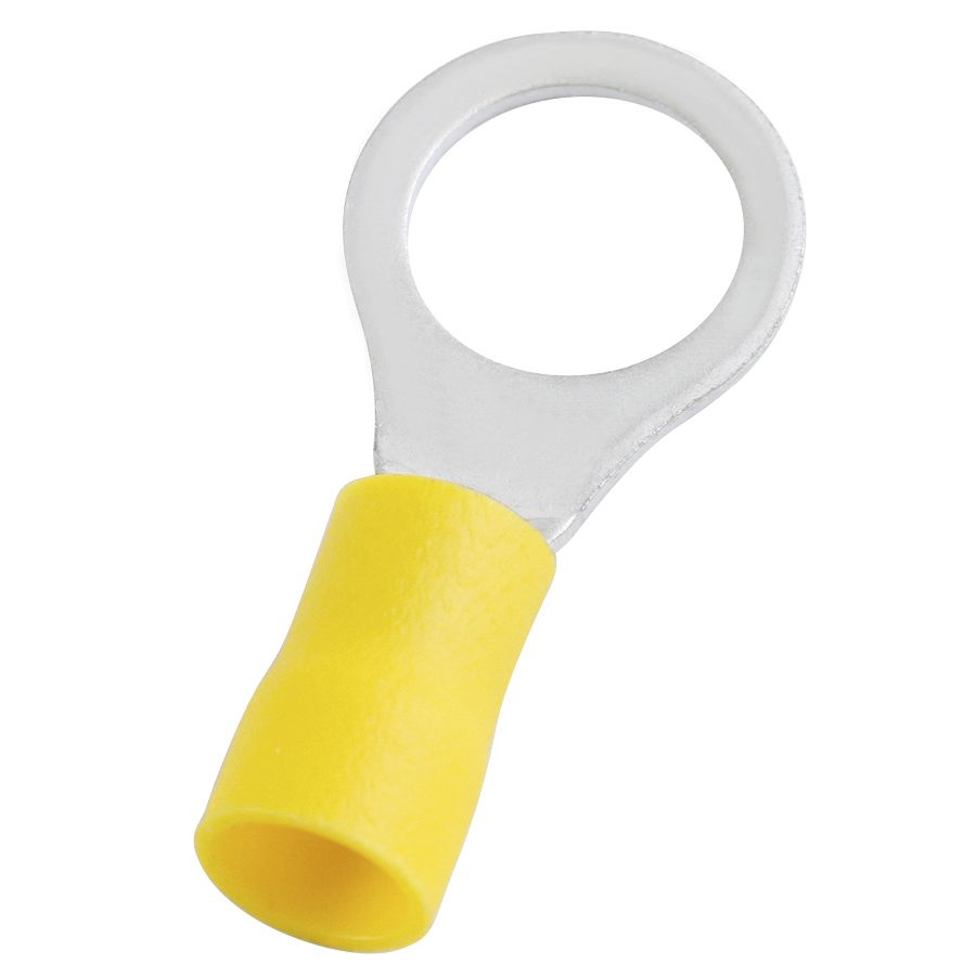 RS PRO Insulated Ring Terminal, 10.5mm Stud Size, 4mm² to 6mm² Wire