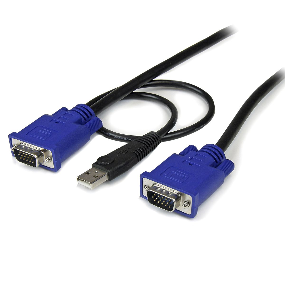 StarTech.com KVM-Kabel, USB A' VGA / Male, VGA / Male, Schwarz, 1.8m