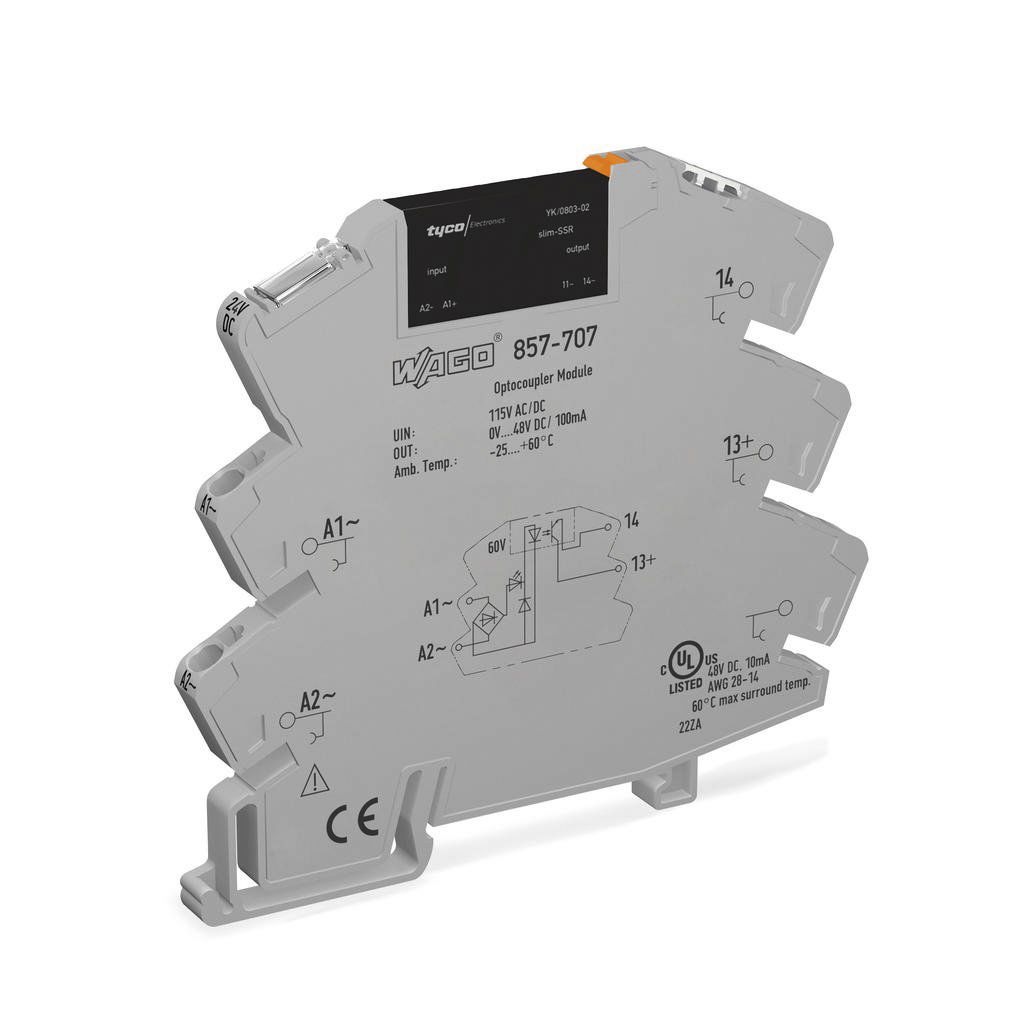 Wago DIN Rail Solid State Relay, 0.1 A Max. Load, 48 V dc Max. Load, 138V ac/dc Max. Control