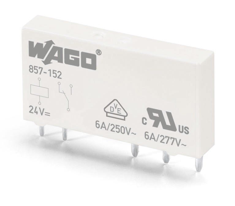 Wago Plug In Power Relay, 12V dc Coil, 6A Switching Current, SPDT