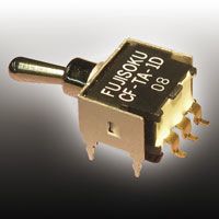 Copal Electronics Toggle Switch, PCB Mount, On-On, SPDT, Gull Wing Terminal, 48V ac/dc