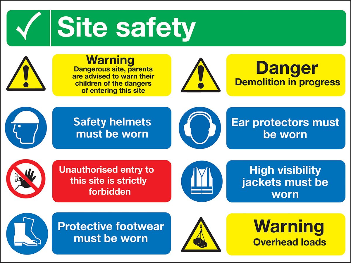 RS PRO Hazard Warning Sign (English) RS