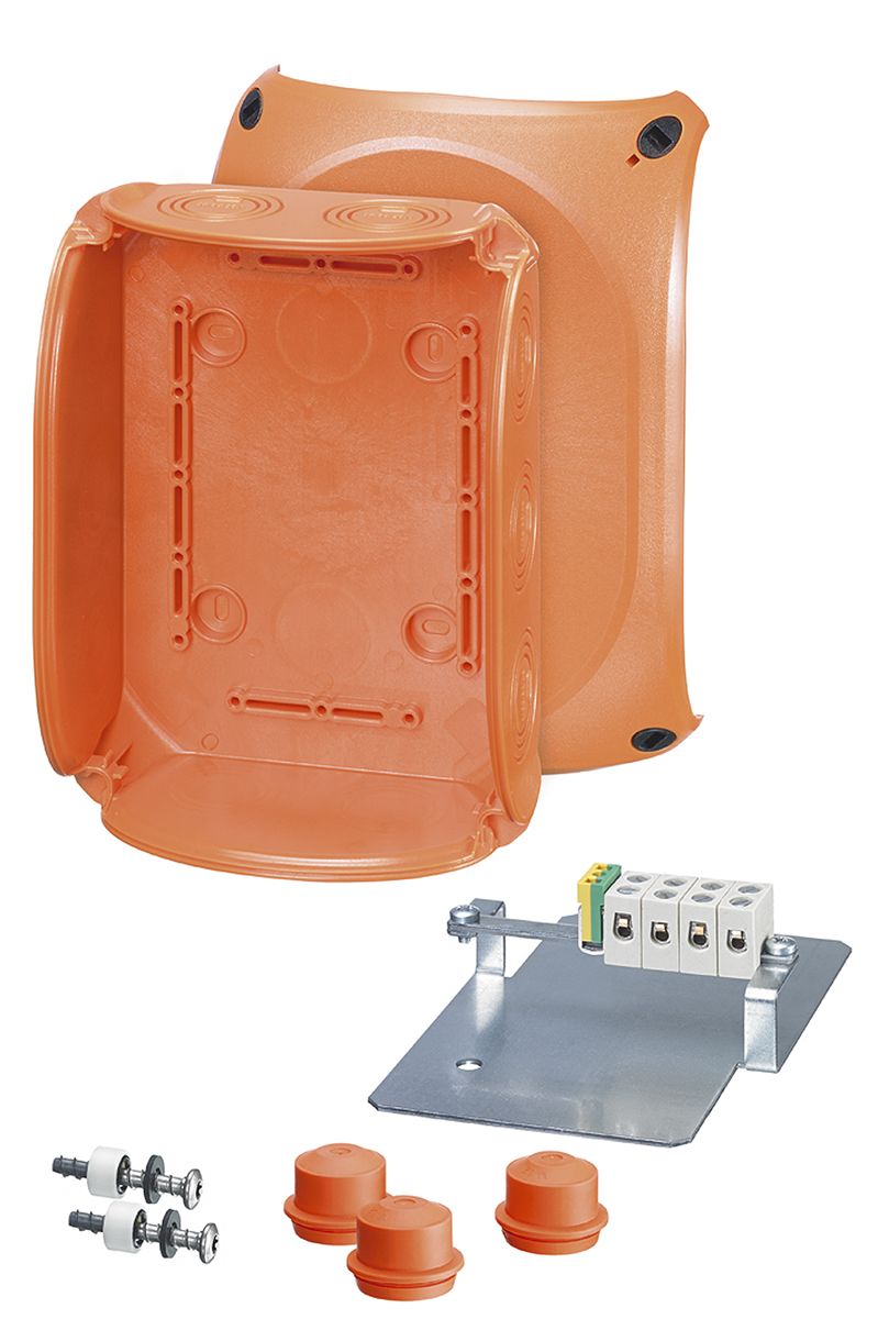 FK1610 HENSEL Orange Polycarbonate Junction Box, IP65, IP66, 5