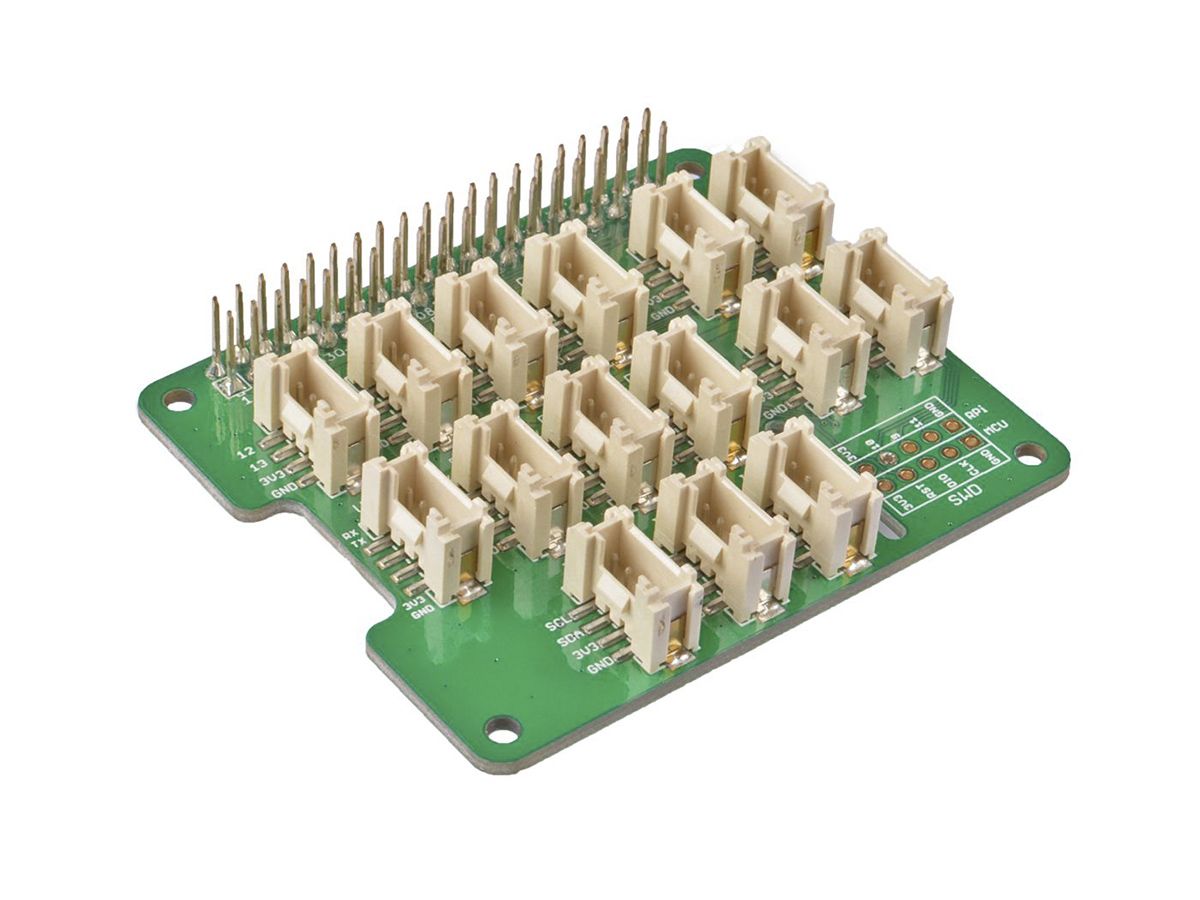 Seeed Studio Grove Base HAT with 13 Grove Module Connectors for Raspberry Pi