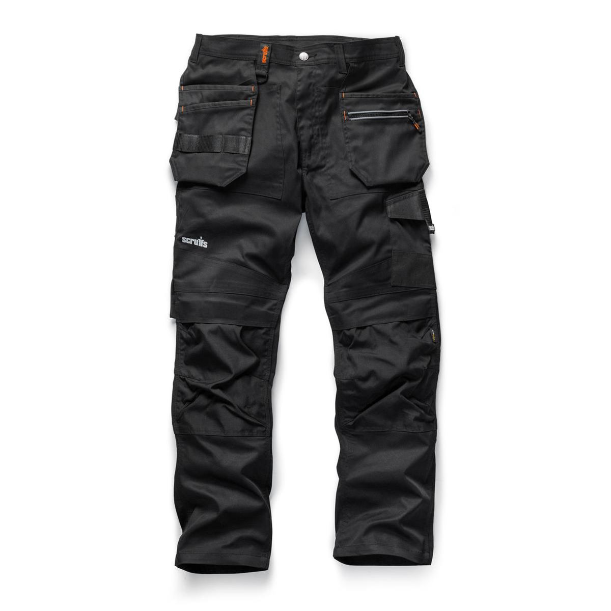 Scruffs Trade Black Men's Cotton, Polyester Trousers 28in