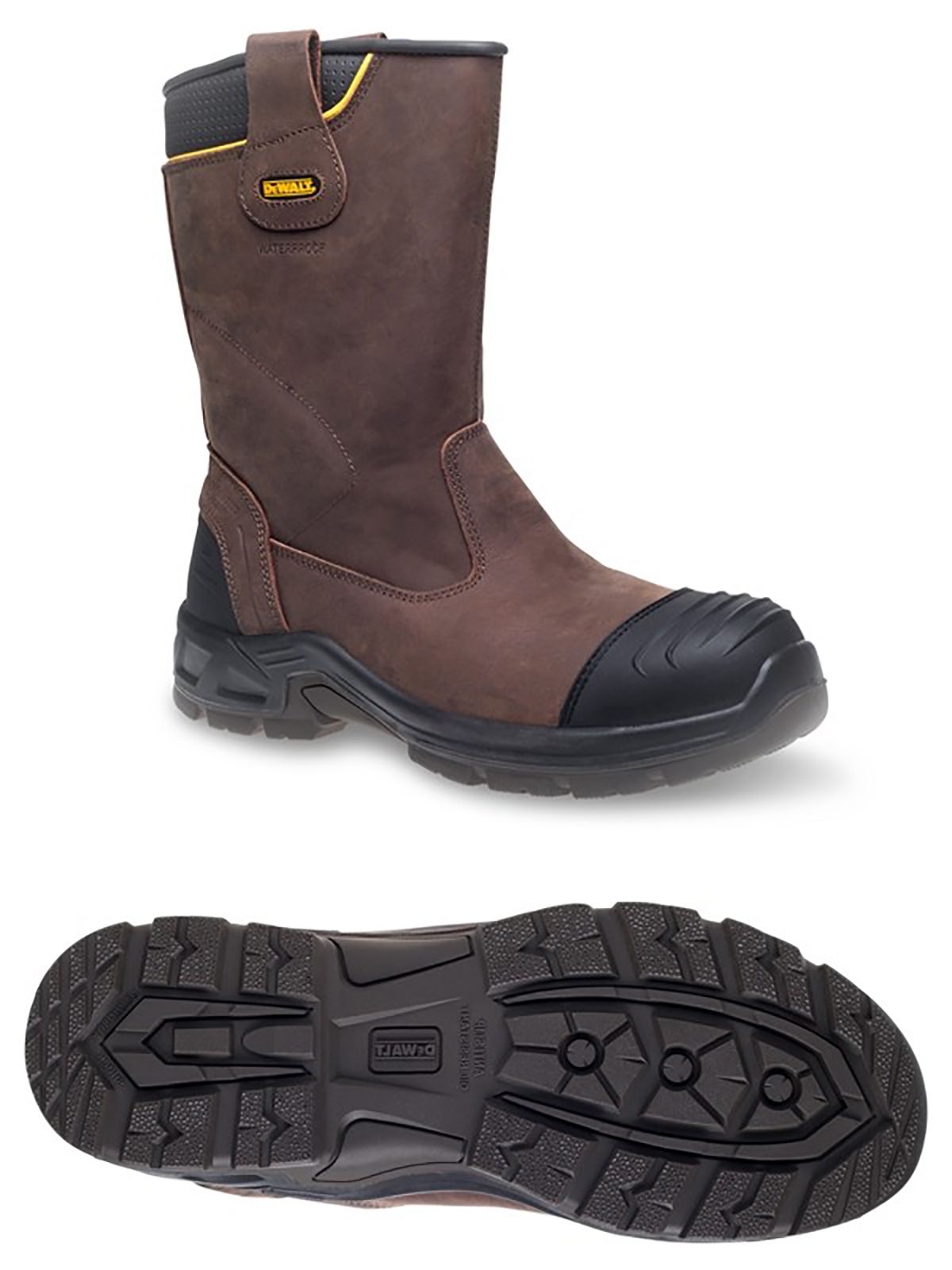 DeWALT Millington Brown Composite Toe Capped Safety Boots, UK 12, EU 46