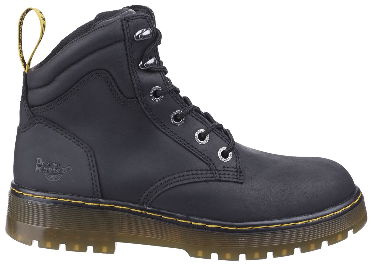 Dr Martens Brace Black Steel Toe Capped Safety Boots, UK 8, EU 42