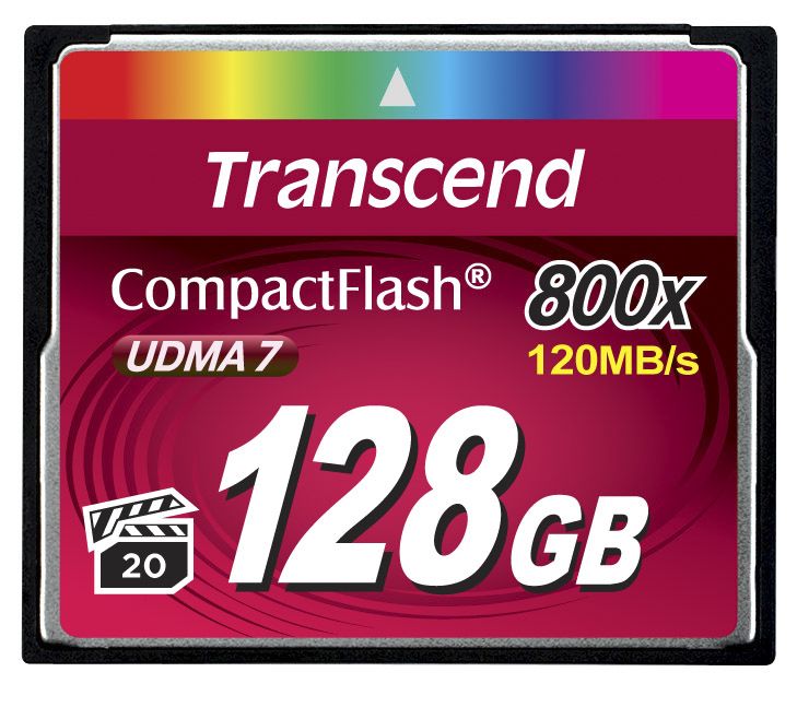Transcend CompactFlash 128 GB MLC Compact Flash Card