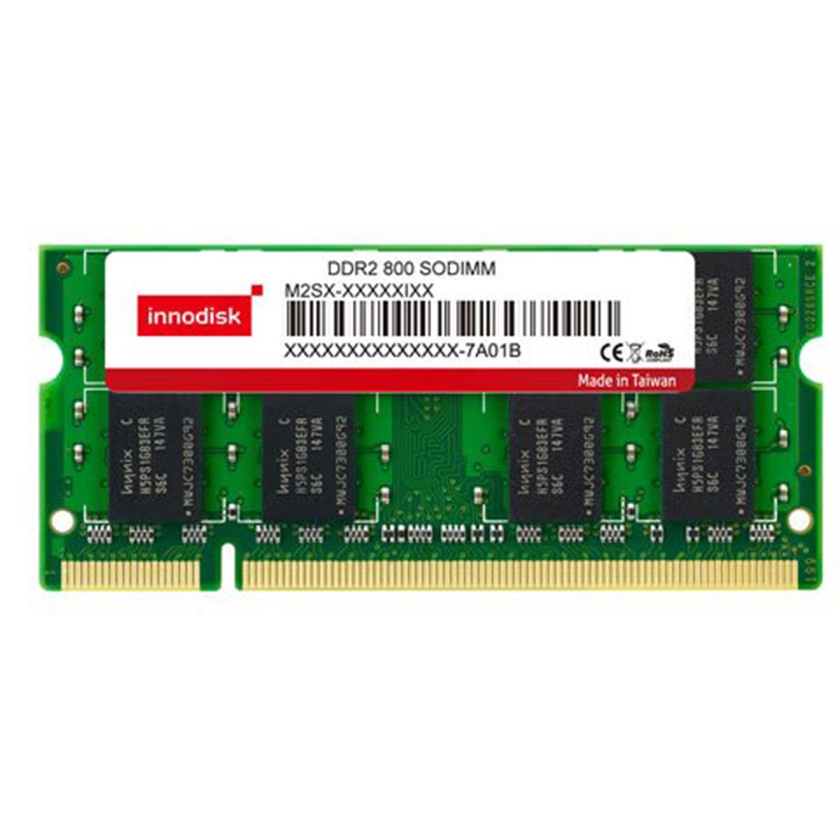 InnoDisk 1 GB DDR2 Laptop RAM, 800MHz, SODIMM, 1.8V
