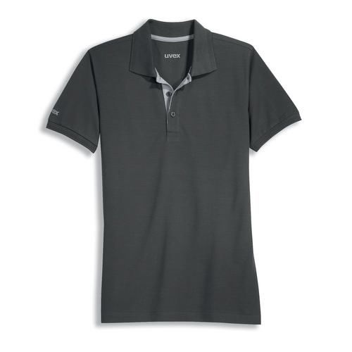 Uvex 8916 Grey Polyester, Tencel Polo Shirt, UK- M, EUR- M