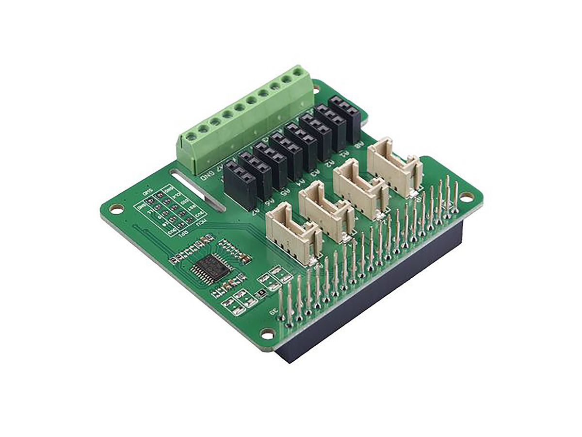 Seeed Studio 8 Channel 12-bit ADC Addon Board for Raspberry Pi using STM32F030